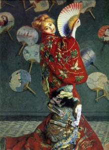 Claude Monet, La Japonaise (Camille Monet con un costume giapponese), 1876.
