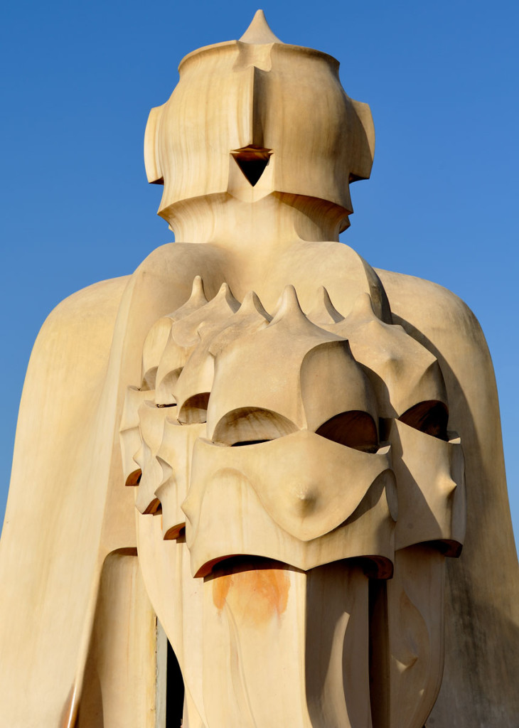 Camini di Casa Milà - (La Pedrera) Barcellona. Opera di Antoni Gaudì.